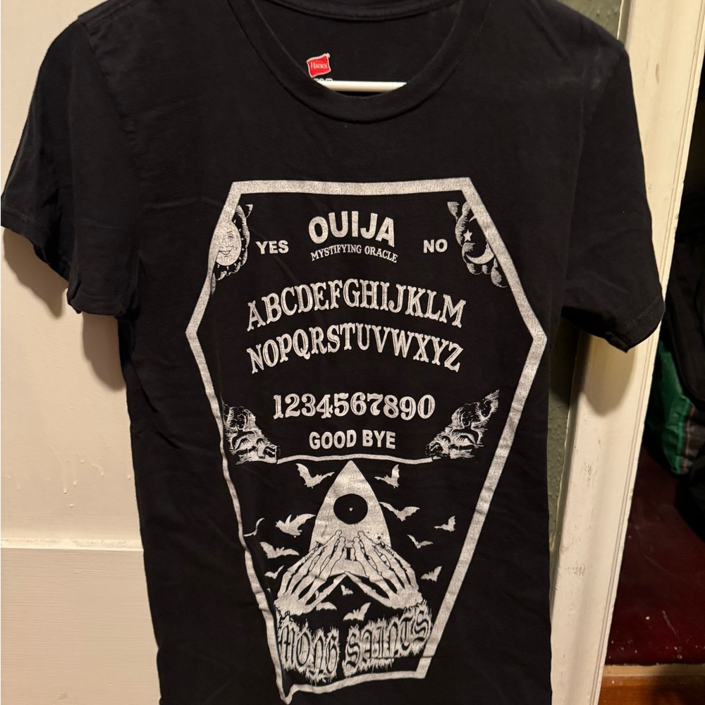 Hanes Black Ouija Graphic Tee